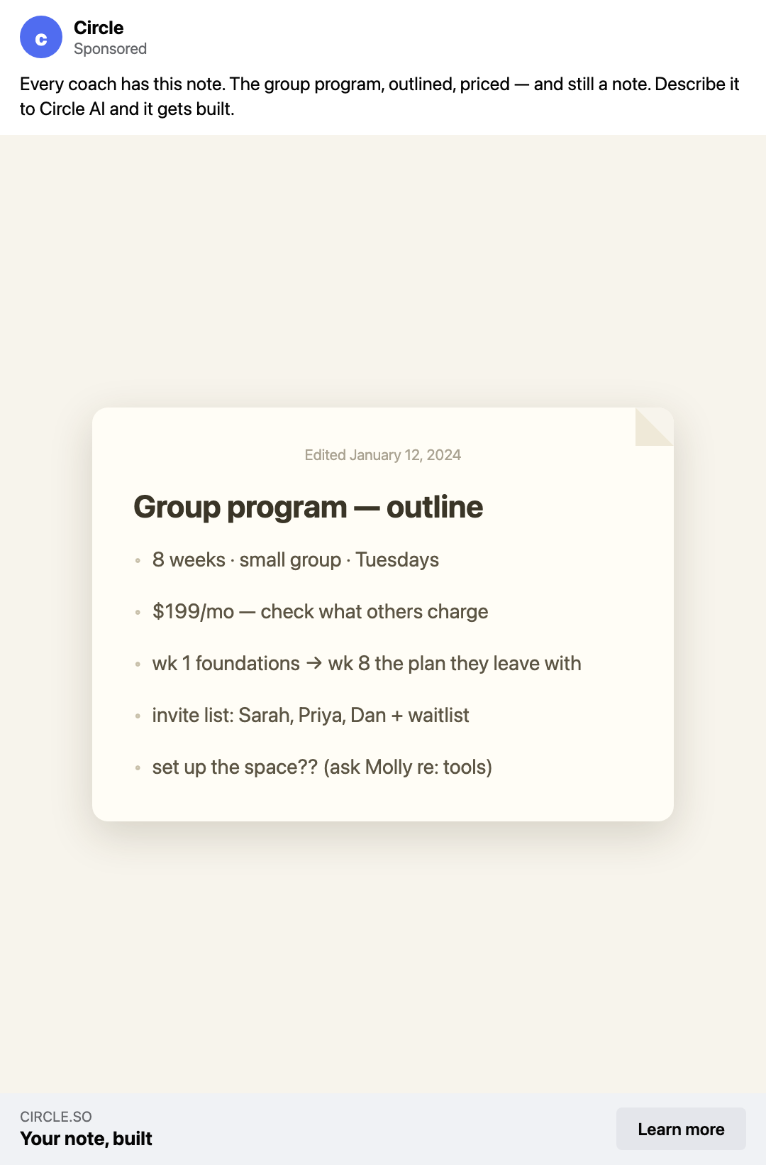 NOTES produced